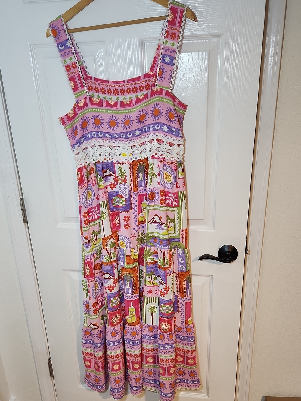 Pink Ruffle Sundress with Cut Out - Picture 4 of 5